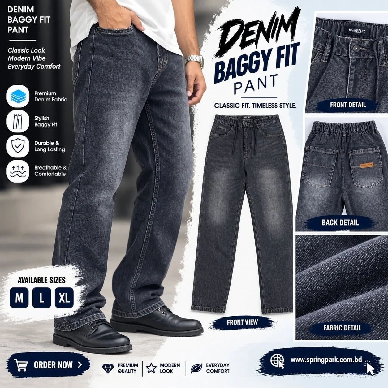 Old School Baggy Jeans