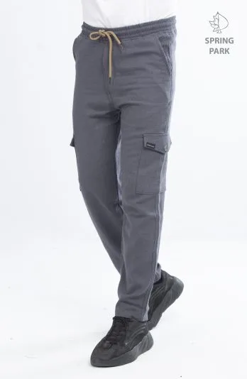 Charcoal Grey Cargo Trousers